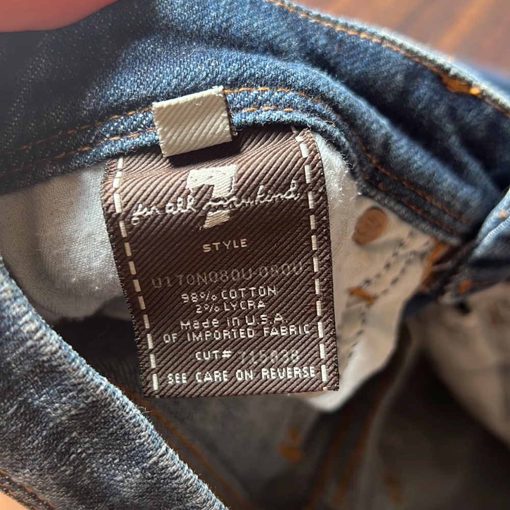 7 For All Mankind Low Rise Jeans - Picture 4 of 4